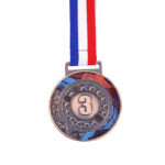 Custom Metal Award Medal with Neck Ribbon