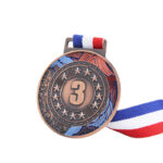 Custom Metal Award Medal with Neck Ribbon