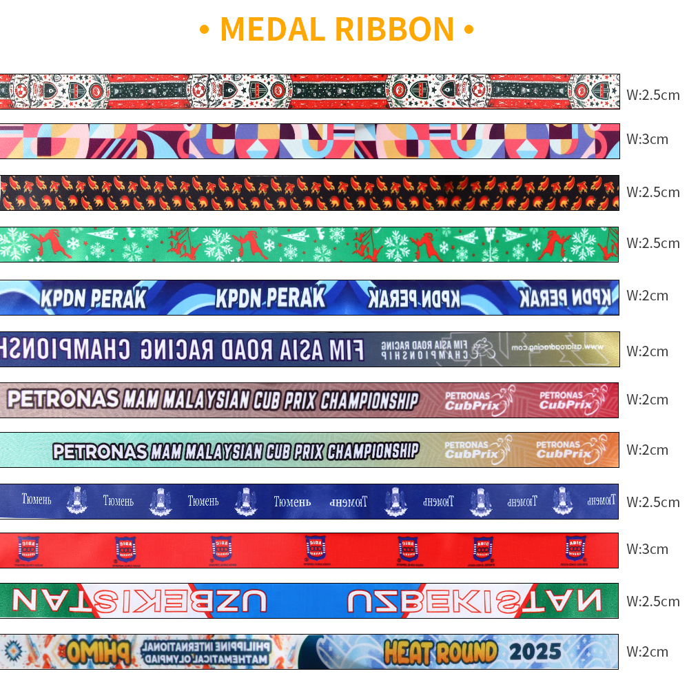 Custom Printed Medal Neck Ribbon