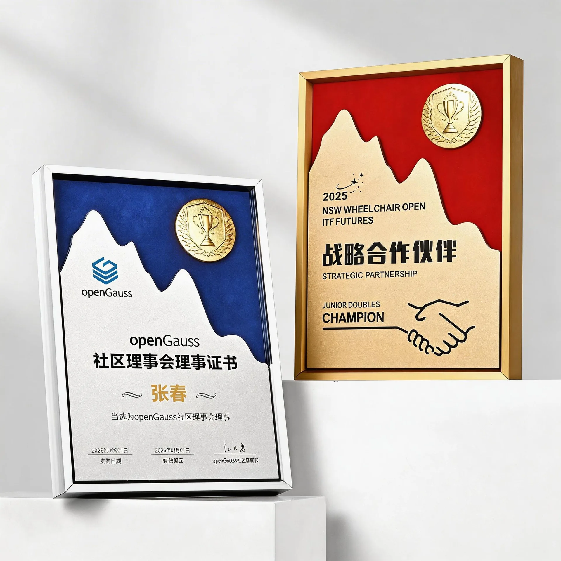 Mountain Peak Aluminum-Plastic Board Plaque