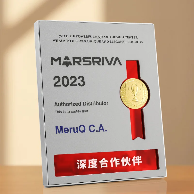 Silver Frame Ribbon Award Plaque